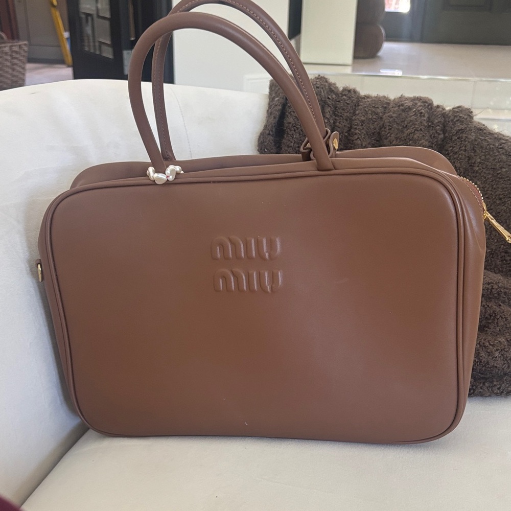 Miu Miu Brown leather beau bag